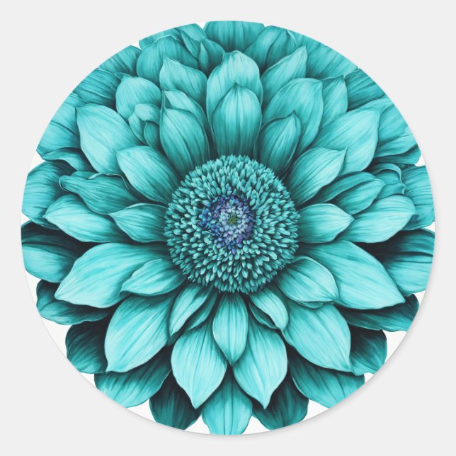 Elegante florale Stickers (Vorderseite)