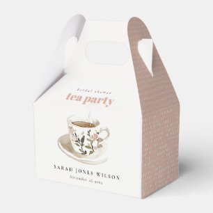 Elegante Florale Teetasse Braut-Shower-Teeparty  Geschenkschachtel