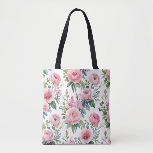 👜 elegante florale Tote Bag - stilvoll & vielseit (Vorderseite)