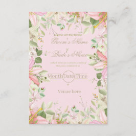 Elegante Florale Verlobungs-Einladung Einladung