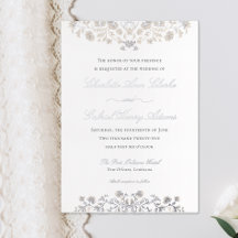 Elegante florale Vintage-Victorian-Folie-Einladung