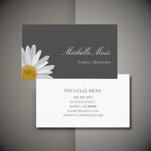 Elegante florale Visitenkarte