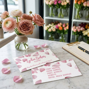 Elegante florale Visitenkarte für Florist