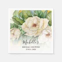 Elegante Florale Wasserfarbe Brautparty Namenspapi