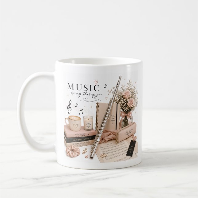 Elegante Flöten-Kaffeetasse Kaffeetasse (Links)