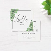 Elegante Foliage Greenery Botanische Treuhandkarte