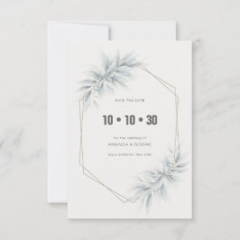 Elegante Foliage Modern Save The Date