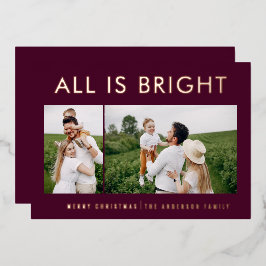 Elegante Folie 2 Foto Moderne Folie Ferienkarte Folien Feiertagskarte