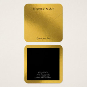 Elegante Folie mit goldener Kette, quadratischer B
