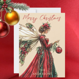 Elegante Forestcore Weihnachtsfeiertag Feiertagskarte