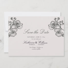 Elegante Formal Classic Orchideen Save The Date