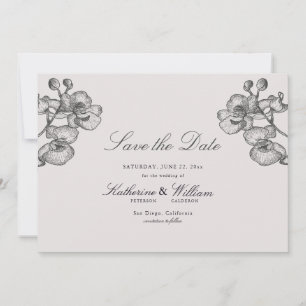 Elegante Formal Classic Orchideen Save The Date