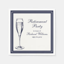 Elegante formale dunkle Bleu weiße Rente