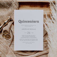 Elegante formelle minimalistische Quinceañera