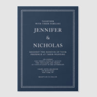 Elegante formelle Navy-Blau-Hochzeit