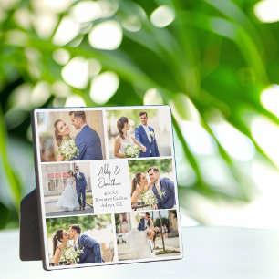 Elegante Foto-Collage für frisch Vermählte zur Hoc Fotoplatte