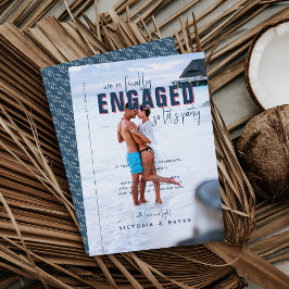 Elegante Foto-Hochzeitspartei Einladung