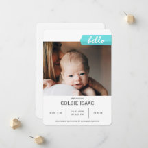 Elegante Fotocollage Blaue Washi-Klebeband Baby Ge
