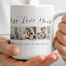 Elegante FotoCollage Zweifarbige Tasse