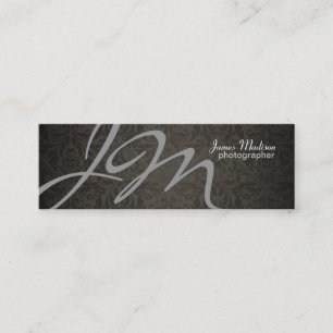 Elegante Fotografie-Damast-Visitenkarte Mini Visitenkarte