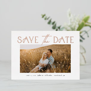 Elegante Fotografie-Hochzeitstypografie - Sichert Folieneinladung