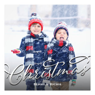 Elegante Fotografie-Weihnachtserinnerung einfach Fotodruck