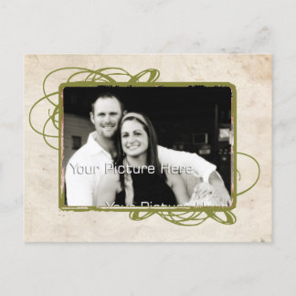 Elegante Fotokarte Save the Date Ankündigungspostkarte
