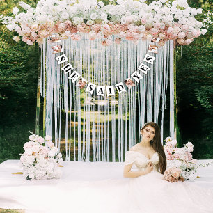 Elegante Fotos sagte sie Yes Brautparty Wimpelkette