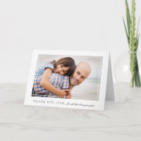 Elegante Frame Foto Vatertagskarte