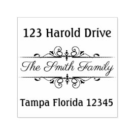 Elegante Frame-Rücksendeadresse Permastempel