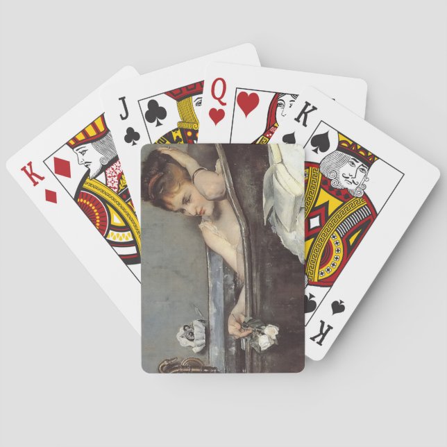 Elegante Frau im Bad (von Alfred Stevens) Spielkarten (Rückseite)