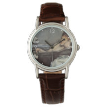 Elegante Frau im Bad (von Alfred Stevens, Watc)