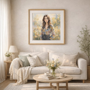 Elegante Frau im Stil des Impressionismus Poster