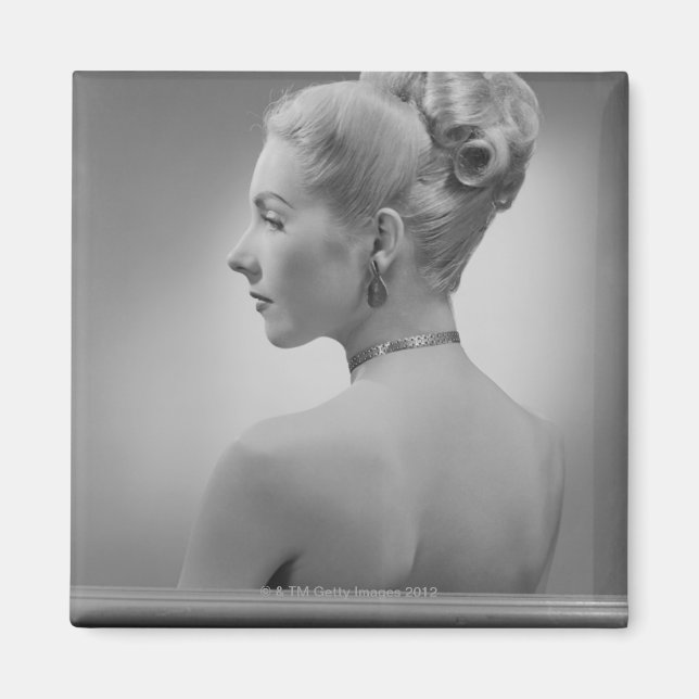 Elegante Frau Magnet (Vorne)