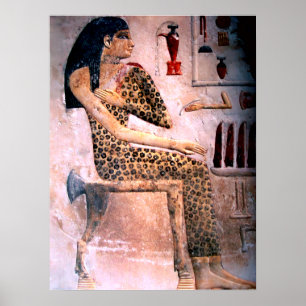 ELEGANTE FRAU, MODE UND SCHÖNHEIT DES ALTEN ÄGYPTE POSTER