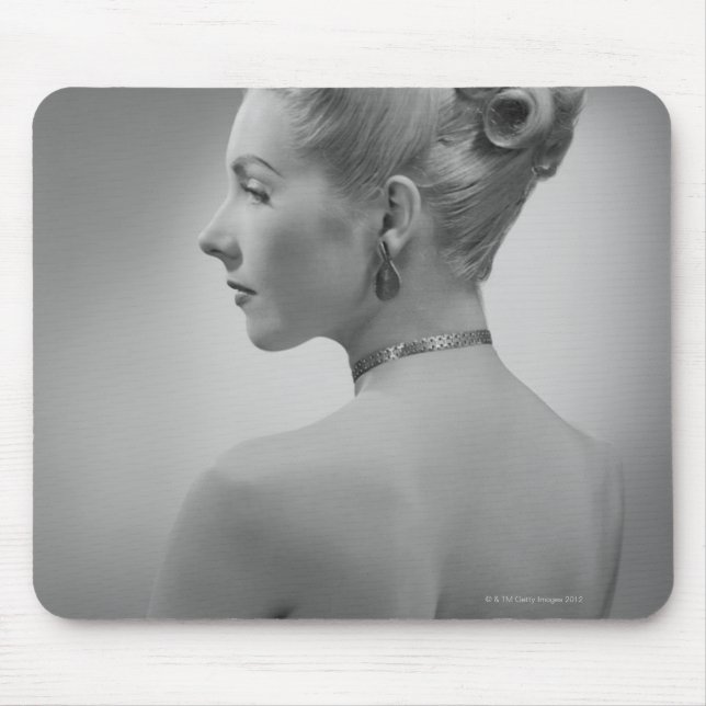 Elegante Frau Mousepad (Vorne)