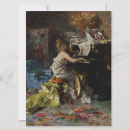 Elegante Frau Pianistin (Giovanni Boldini) Karte