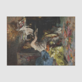 Elegante Frau Pianistin (Giovanni Boldini) Seidenpapier