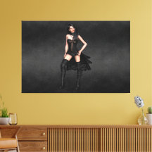Elegante Frauen 1 Version 1 Canvas Print Picture