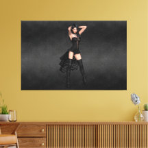 Elegante Frauen 2 Version 2 Canvas Print Picture