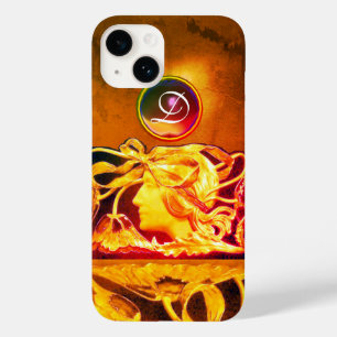 ELEGANTE FRAUENSCHÖNHEIT JEWEL/LADY, BLAUE BOW, BL Case-Mate iPhone 14 HÜLLE