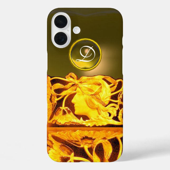 ELEGANTE FRAUENSCHÖNHEIT JEWEL/LADY, BLAUE BOW, BL Case-Mate iPhone HÜLLE (Rückseite)