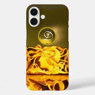 ELEGANTE FRAUENSCHÖNHEIT SCHMUCK /DAME, BLAUES BAN iPhone 16 PLUS HÜLLE