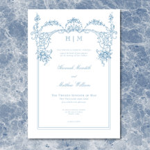 Elegante French Blue Viktorianisch Chinoiserie Hoc