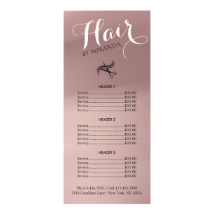 Elegante Friseursal Rack Card Du hast meinen Tag Werbekarte