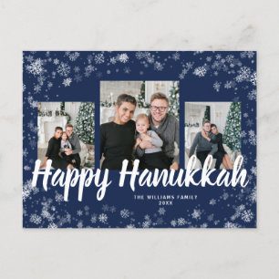 Elegante Frohe Chanukka-Grußkarte Postkarte
