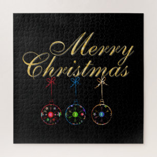 Elegante Frohe Weihnachten Puzzle