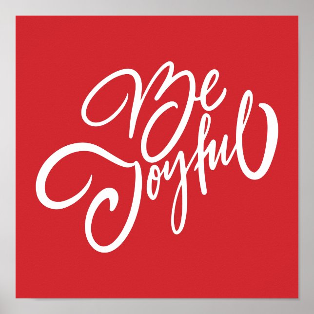 Elegante, fröhliche Urlaubsgestaltung Poster (Vorne)