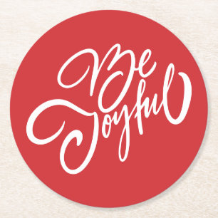 Elegante, fröhliche Urlaubsgestaltung Runder Pappuntersetzer