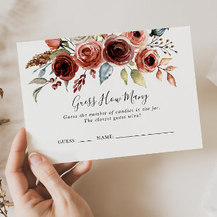 Elegante Frühjahrskarte schätzt die Anzahl der Gam Visitenkarte